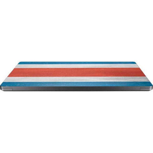 Costa Rican Flag Distressed Surface Laptop 7 15in Skin